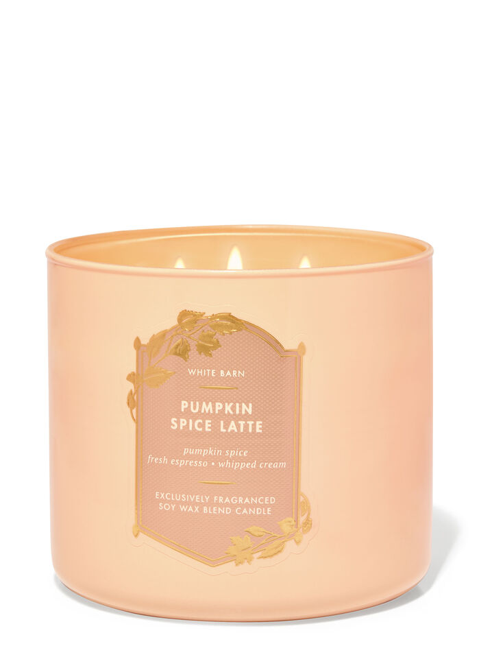 Pumpkin Spice Latte Home Fragrance/Candles/3-wick candles Bath & Body Works