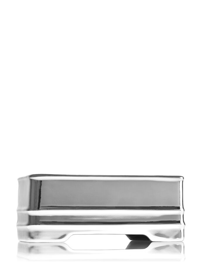 Silver Metal fragranza Soap Caddy