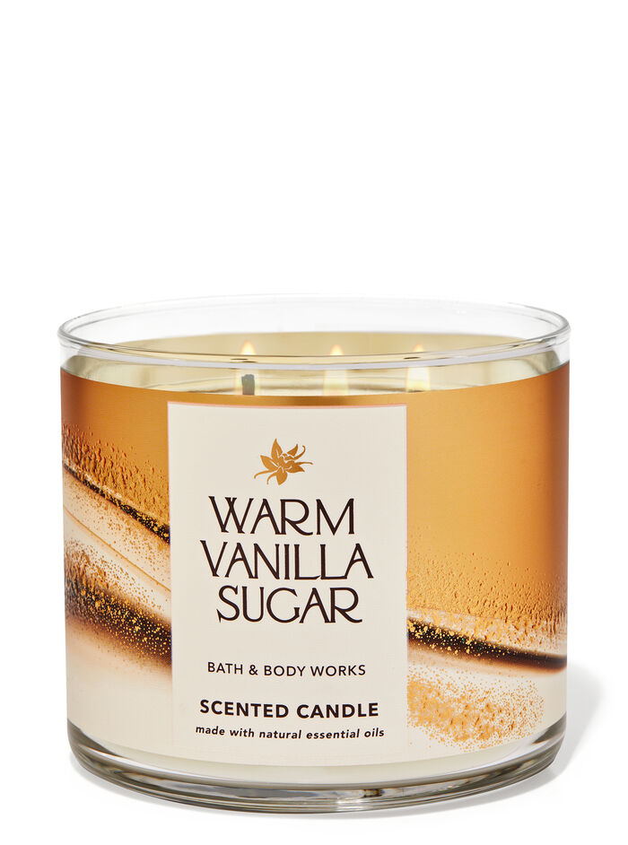 Warm Vanilla Sugar Home Fragrance/Candles/3-wick candles Bath & Body Works