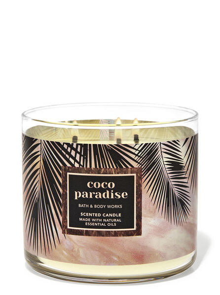 Coco Paradise home fragrance candles 3-wick candles Bath & Body Works