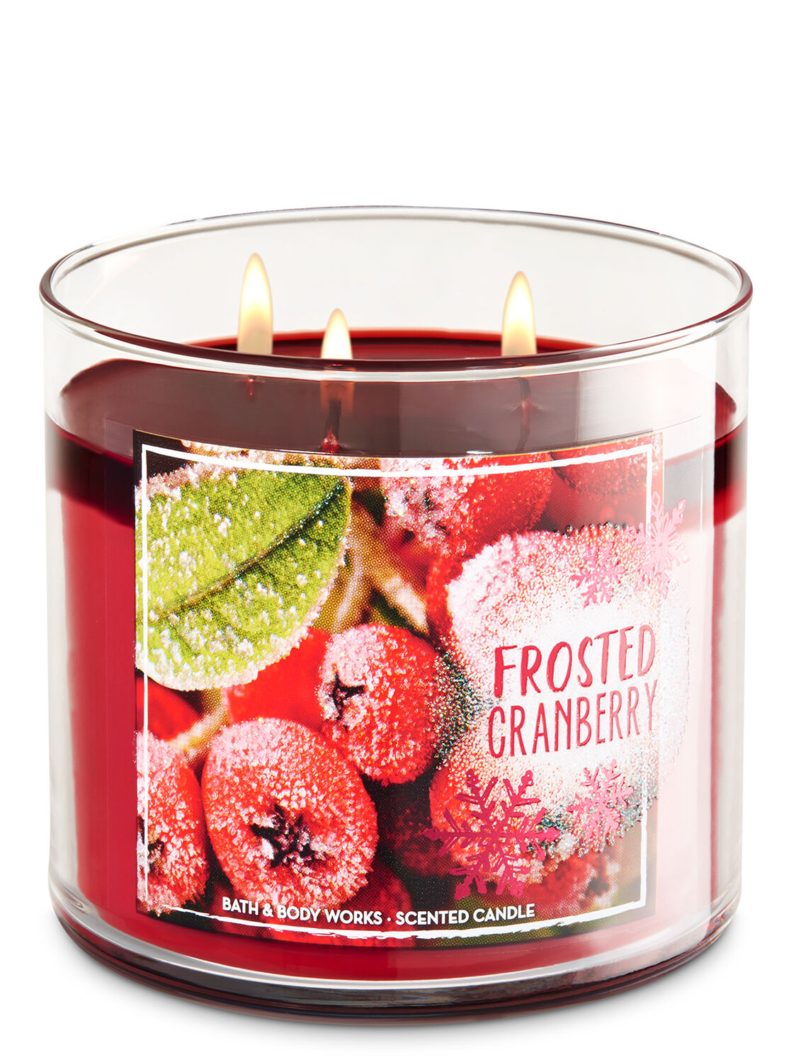 Frosted cranberry bath shop and body works
