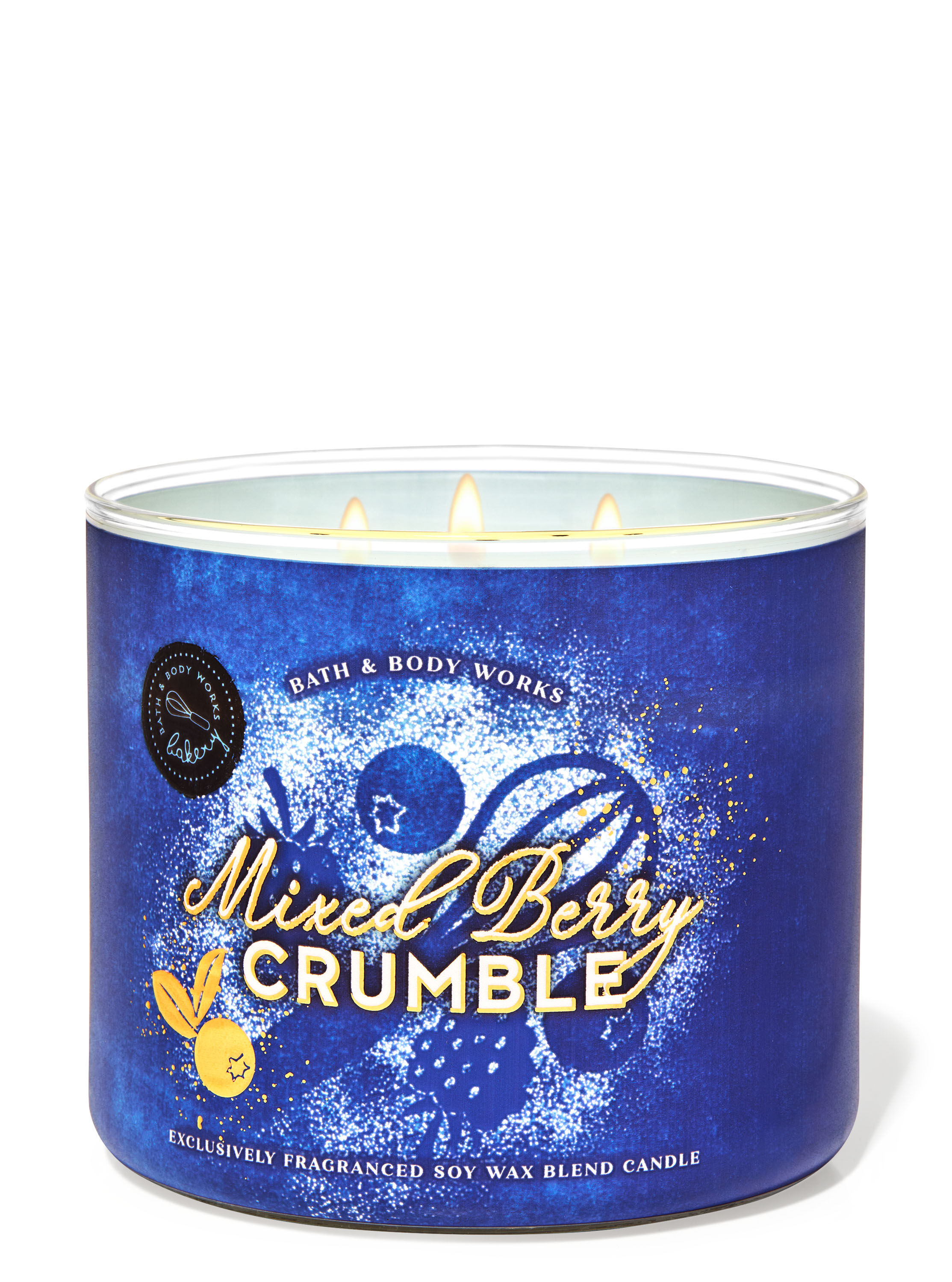 キャンドル BATH&BODYWORKS Candles (3set) 3-Wick Candle Mixed Berry Crumble | Bath & Body Works Italy