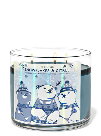 Snowflakes & Citrus Home Fragrance/Candles/3-wick candles Bath & Body Works1