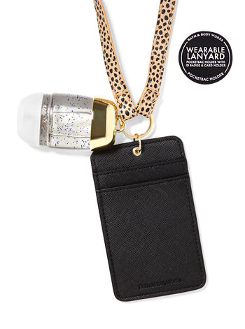 Porta tessere indossabile leopardato SAPONI E IGIENIZZANTI MANI/VEDI TUTTI SAPONI E IGIENIZZANTI MANI Bath & Body Works1