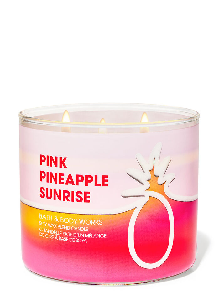 Pink Pineapple Sunrise Home Fragrance/Candles/3-wick candles Bath & Body Works
