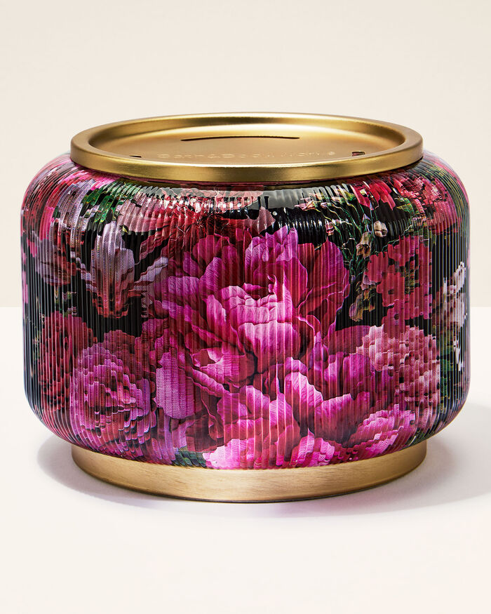 Piedistallo in vetro scanalato con motivo floreale IDEE REGALO/COLLEZIONI/Accessories Bath & Body Works