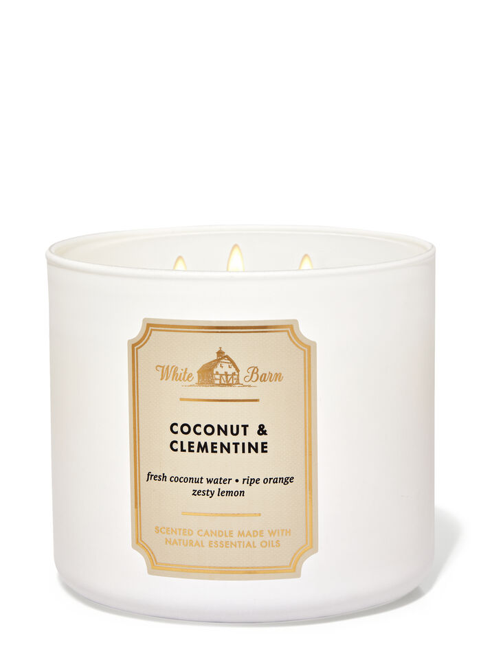 Coconut Clementine fragrance 3-Wick Candle