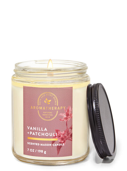 Vanilla Patchouli profumazione ambiente candele candela a uno stoppino Bath & Body Works