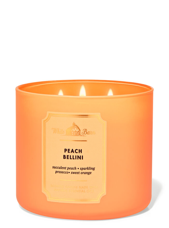 Peach Bellini fragrance 3-Wick Candle