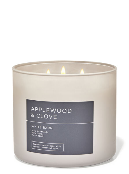Applewood & Clove fragranza Candela a 3 stoppini