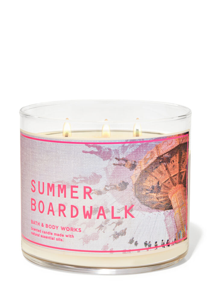 Summer Boardwalk fragranza Candela a 3 stoppini
