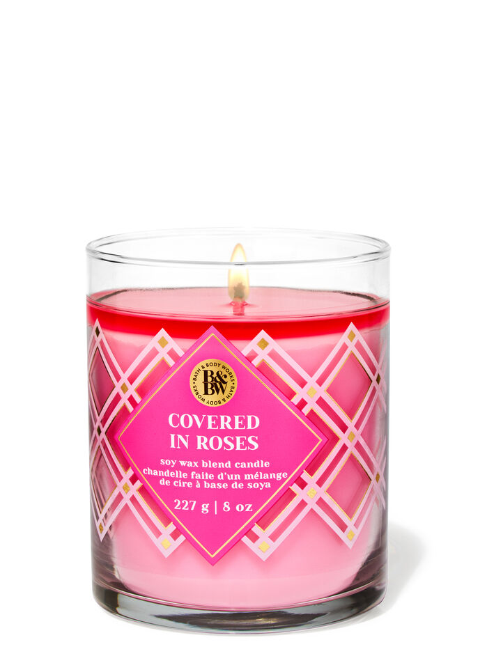 Covered In Roses Home Fragrance/Candles/1-wick candles Bath & Body Works