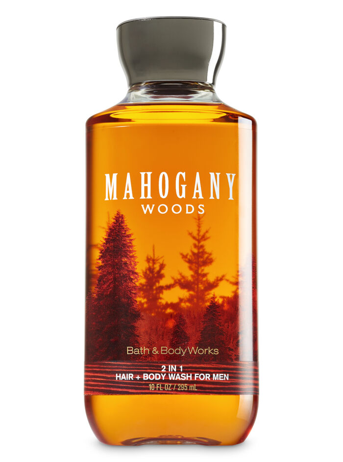 Mahogany Woods fragranza 2-in-1 Hair + Body Wash