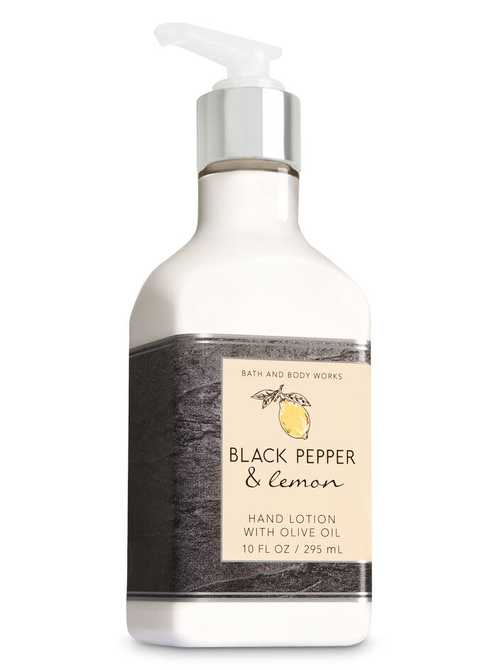 Black Pepper & Lemon fragranza Hand Lotion with Olive Oil
