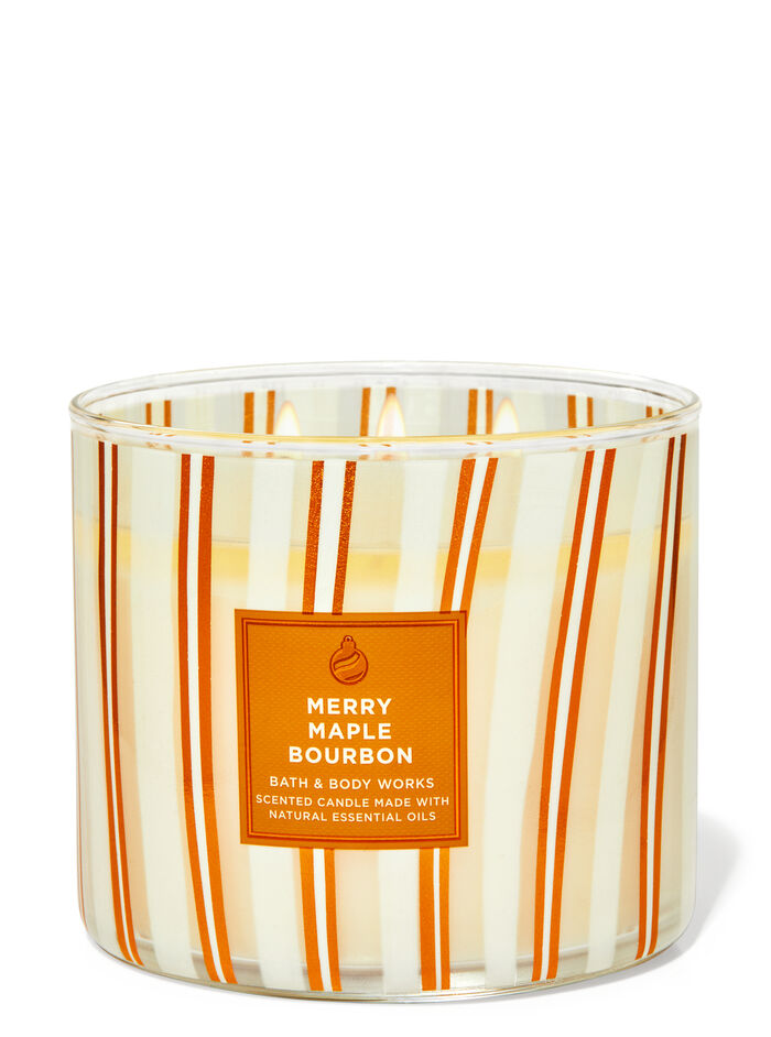Merry Maple Bourbon Home Fragrance/Candles/3-wick candles Bath & Body Works