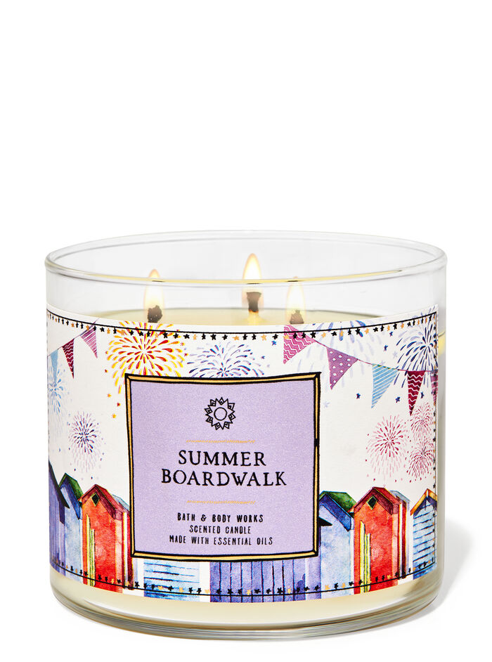 Summer Boardwalk Home Fragrance/Candles/3-wick candles Bath & Body Works