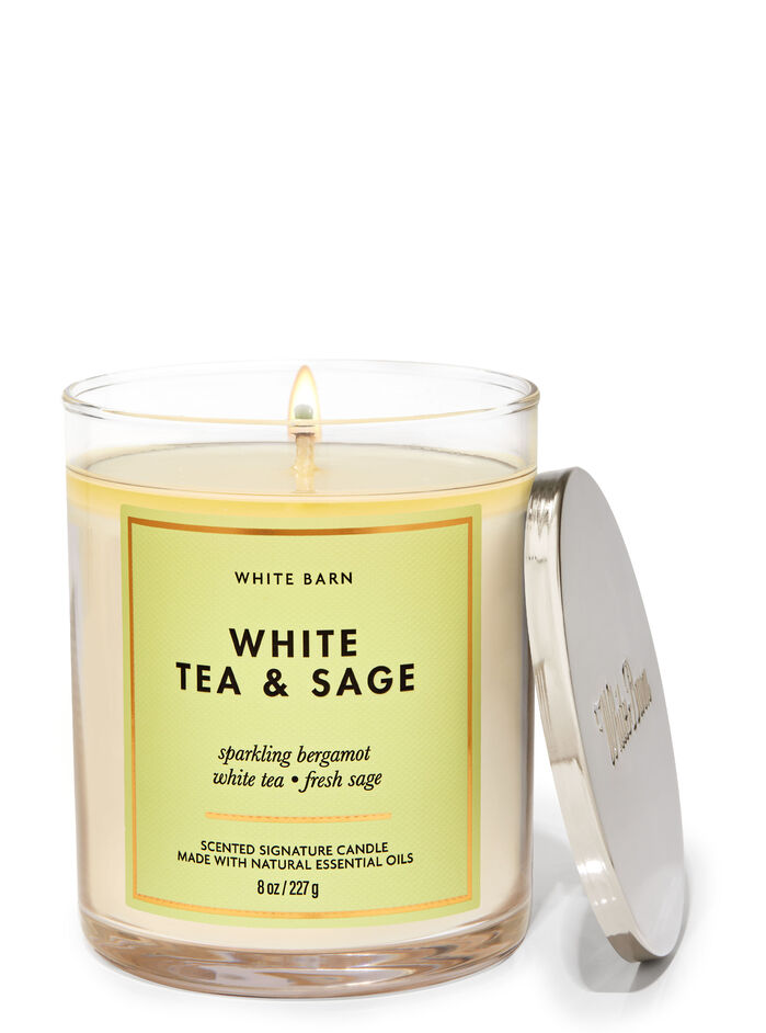 White Tea & Sage Home Fragrance/Candles/1-wick candles Bath & Body Works