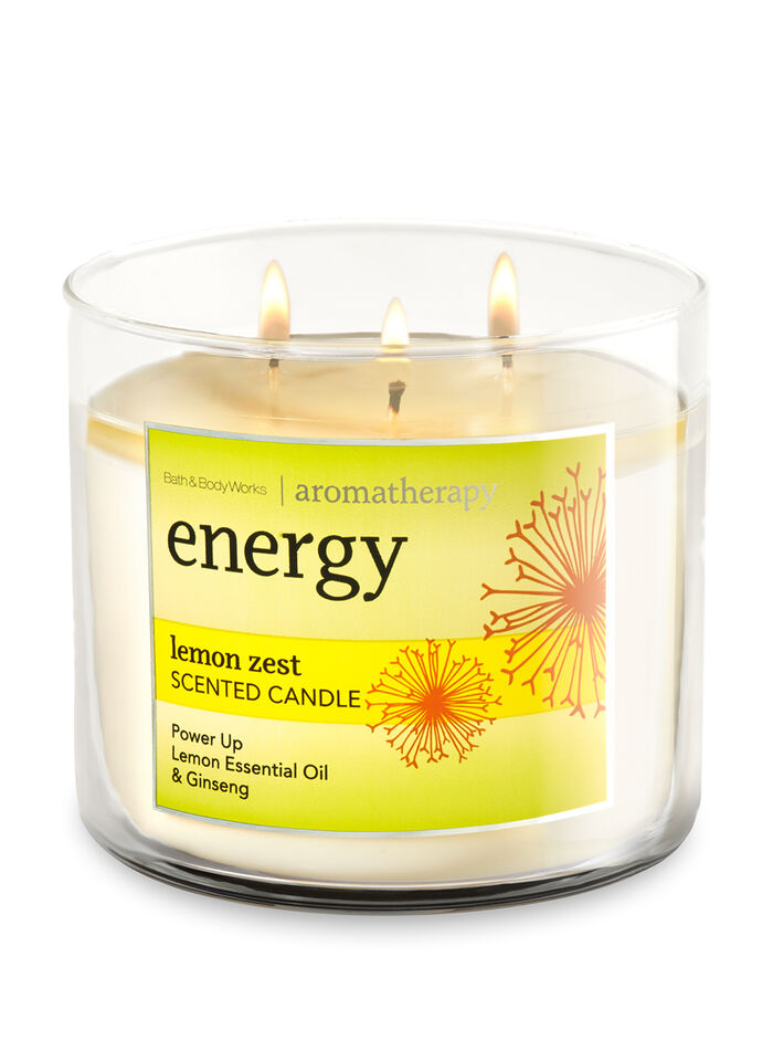 Lemon Zest fragranza 3-Wick Candle