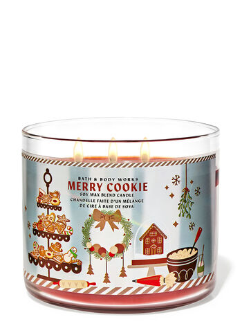 Merry Cookie Home Fragrance/Candles/3-wick candles Bath & Body Works1