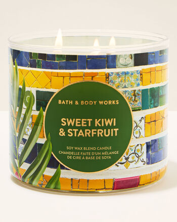Sweet Kiwi & Starfruit CANDELE/Tutte le Candele/Candela a Tre Stoppini Bath & Body Works1