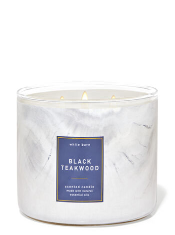 Black Teakwood Home Fragrance/Candles/3-wick candles Bath & Body Works1