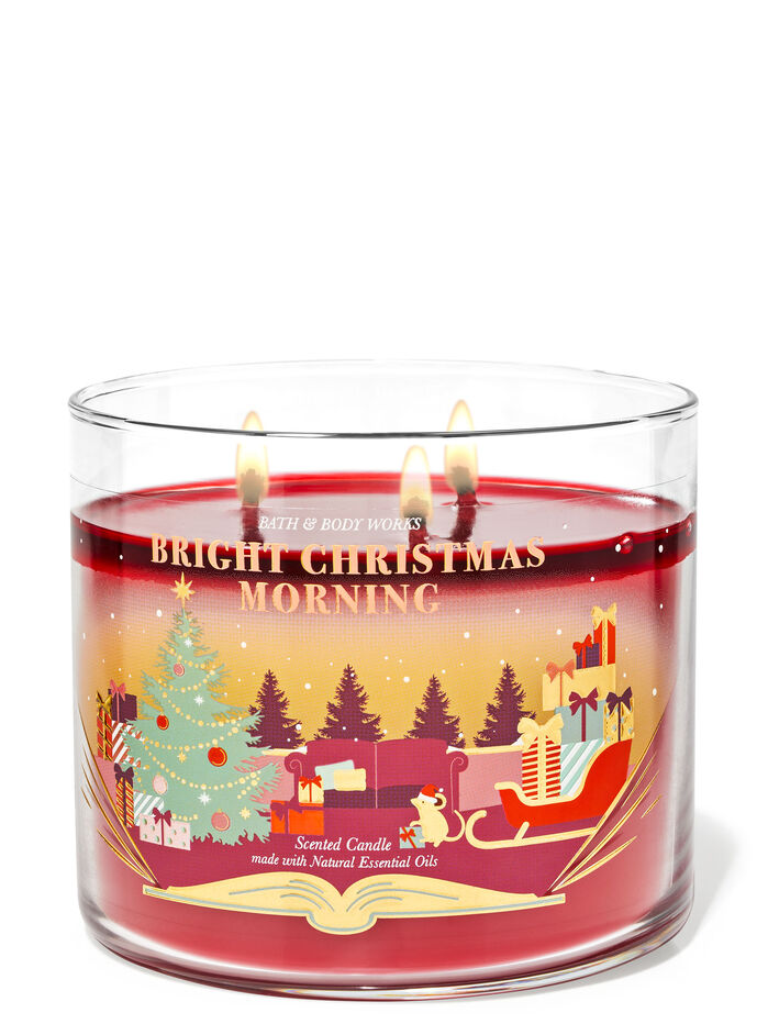 Bright Christmas Morning Home Fragrance/Candles/3-wick candles Bath & Body Works