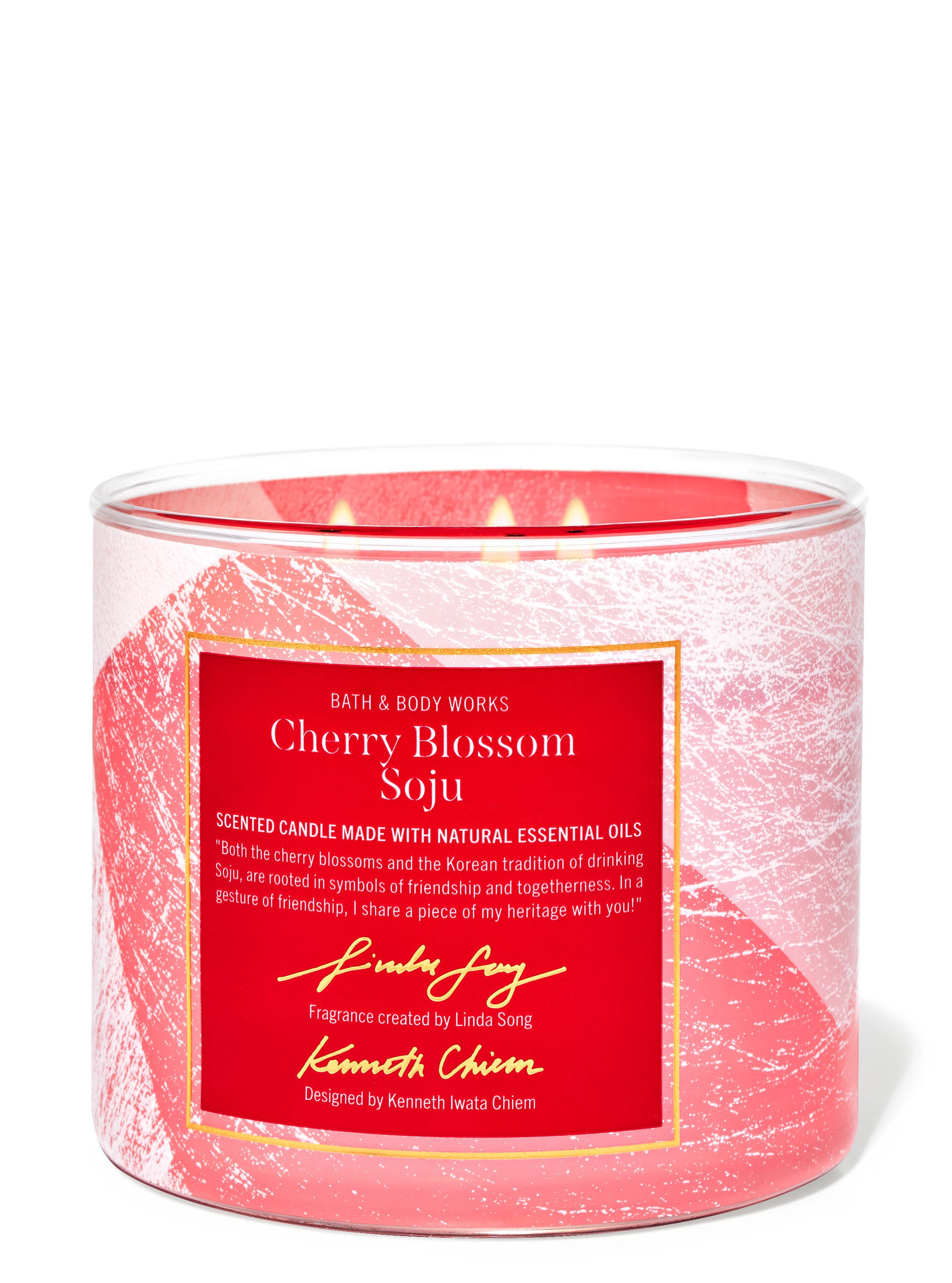 3-Wick Candle Cherry Blossom Soju | Bath & Body Works Italy