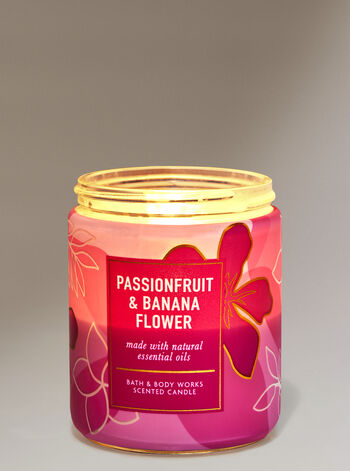 Passionfruit & Banana Flower profumazione ambiente candele candela a uno stoppino Bath & Body Works1