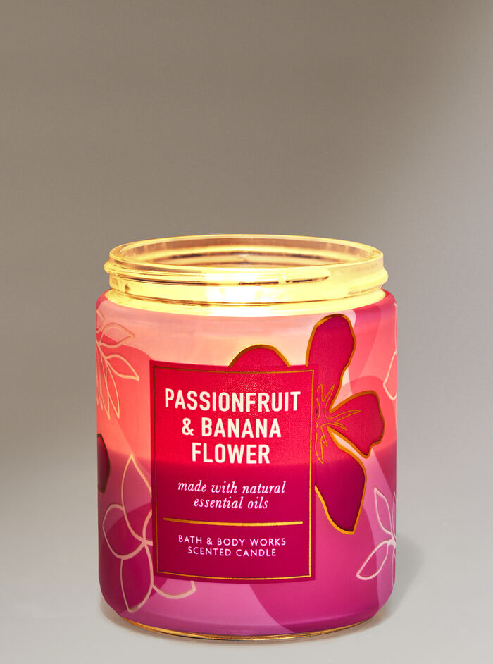 Passionfruit & Banana Flower home fragrance candles 1-wick candles Bath & Body Works