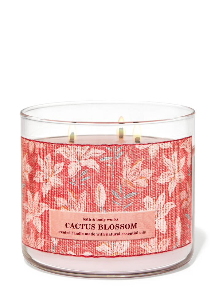 Cactus Blossom profumazione ambiente candele candela a tre stoppini Bath & Body Works