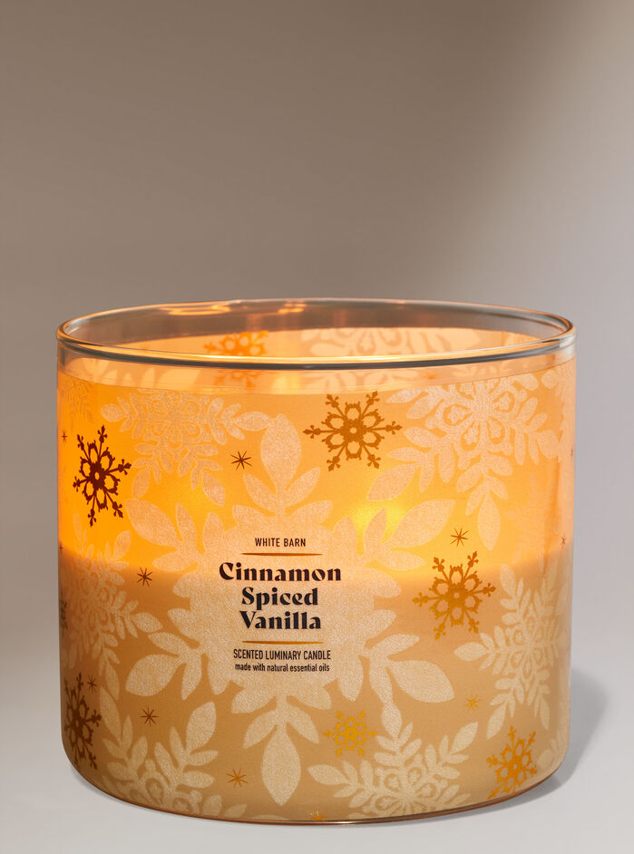 Cinnamon Spiced Vanilla Home Fragrance/Candles/3-wick candles Bath & Body Works