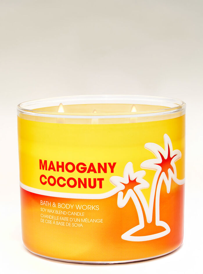 Mahogany Coconut Home Fragrance/Candles/3-wick candles Bath & Body Works