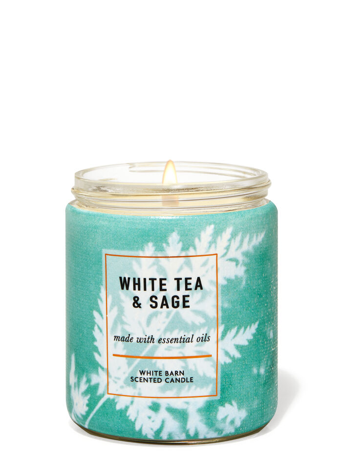 White Tea & Sage fragranza Candela a 1 stoppino