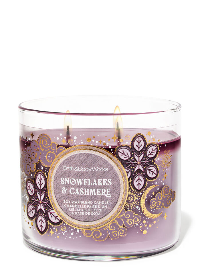 Snowflakes & Cashmere Candele/Tutte le Candele/Candela a Tre Stoppini Bath & Body Works