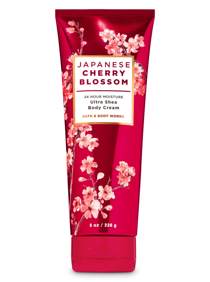 Japanese Cherry Blossom body care featuring customer favorites Bath & Body Works