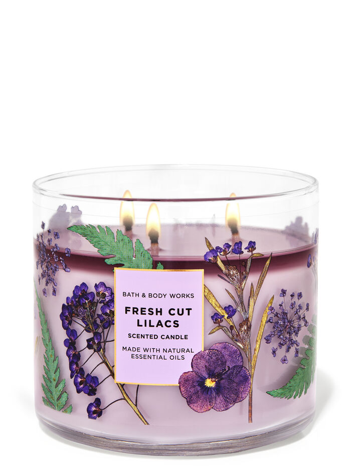 Fresh Cut Lilacs Home Fragrance/Candles/3-wick candles Bath & Body Works