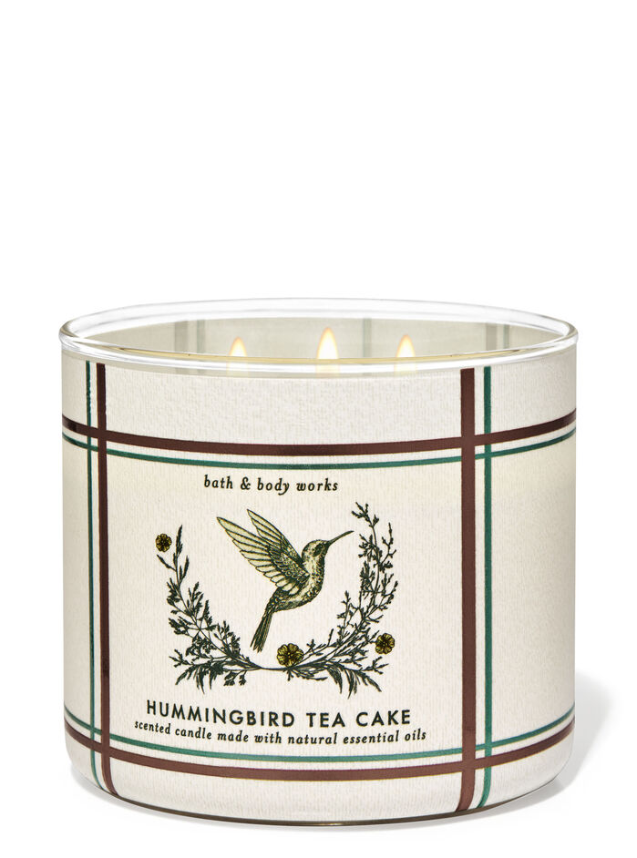 Hummingbird Tea Cake Home Fragrance/Candles/3-wick candles Bath & Body Works
