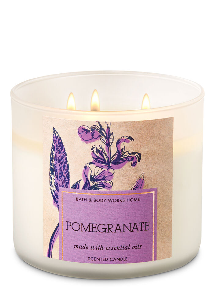 Pomegranate fragranza 3-Wick Candle
