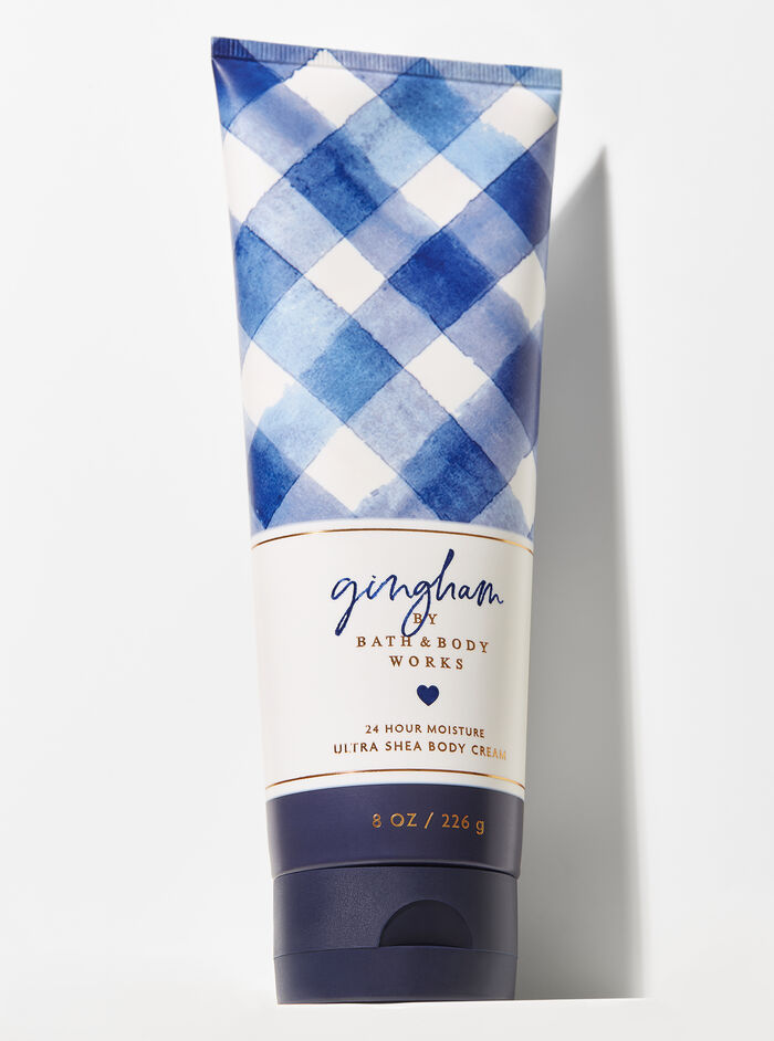 Gingham body care featuring customer favorites Bath & Body Works