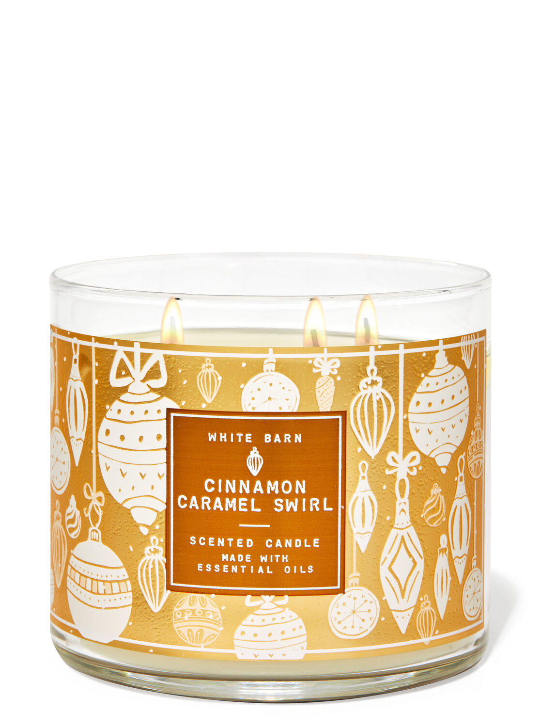 3-Wick Candle Cinnamon Caramel Swirl | Bath & Body Works Italy