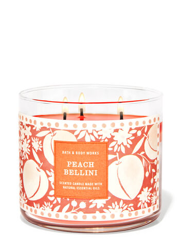 Peach Bellini fragranza Candela a 3 stoppini