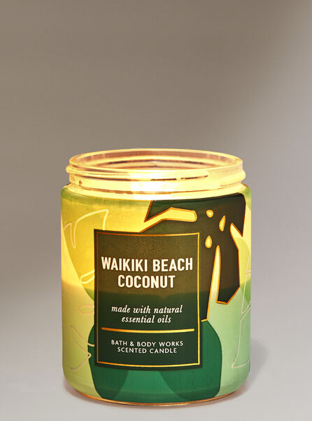 Waikiki Beach Coconut fragranza Candela a 1 stoppino