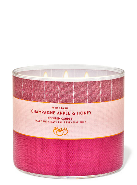 Champagne Apple & Honey fragranza Candela a 3 stoppini