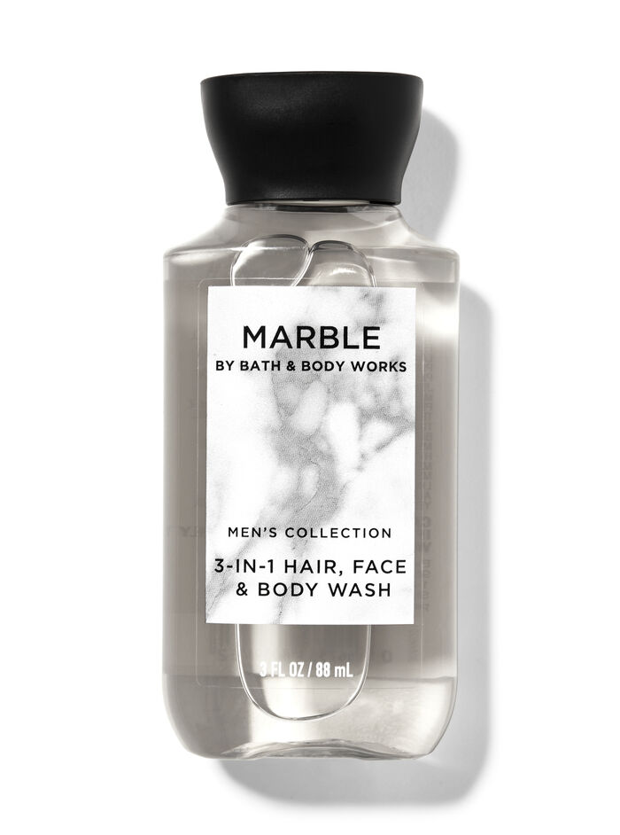 Marble fragranza Mini Gel doccia shampoo 3 in 1