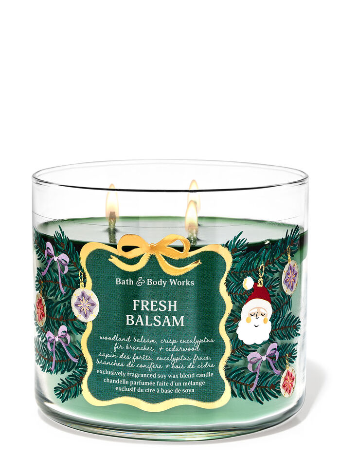 Fresh Balsam Home Fragrance/Candles/3-wick candles Bath & Body Works