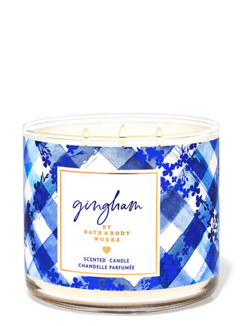 Gingham Home Fragrance/Candles/3-wick candles Bath & Body Works1