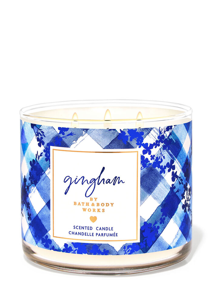 Gingham Home Fragrance/Candles/3-wick candles Bath & Body Works
