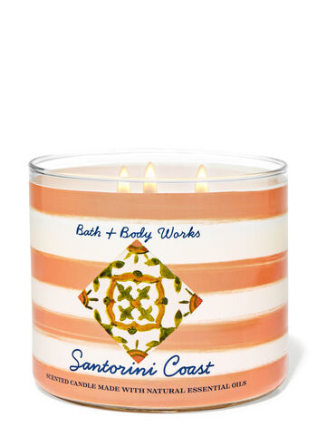 Santorini Coast Home Fragrance/Candles/3-wick candles Bath & Body Works1