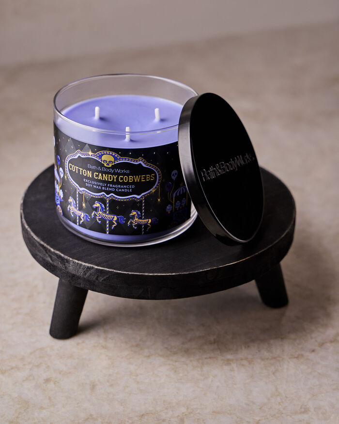 Cotton Candy Cobwebs CANDELE/Tutte le Candele/Candela a Tre Stoppini Bath & Body Works