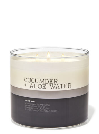 Cucumber & Aloe Water fragrance 3-Wick Candle